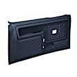 12-45F-DBL Front, Driver and Passenger Side Door Trim Panel - Blue Full Power