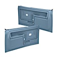 12-45F-LBL Front, Driver and Passenger Side Door Trim Panel - Blue Full Power