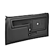 12-45L-DGR Front, Driver and Passenger Side Door Trim Panel - Dark Gray Power Locks Only