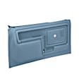 12-45N-LBL Front, Driver and Passenger Side Door Trim Panel - Blue No Power