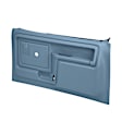 12-45N-LBL Front, Driver and Passenger Side Door Trim Panel - Blue No Power