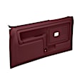 12-45W-MR Front, Driver and Passenger Side Door Trim Panel - Maroon Power Windows Only