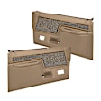12-46F-LBR Front, Driver and Passenger Side Door Trim Panel - Light Brown Full Power