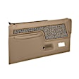 12-46F-LBR Front, Driver and Passenger Side Door Trim Panel - Light Brown Full Power