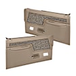 1988 Ford Bronco - Front, Driver and Passenger Side, Door Trim Panel, Full Power Only; Padded Armrest; Weather Stripping; New Fasteners, Medium Brown