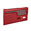 12-46F-RD Front, Driver and Passenger Side Door Trim Panel - Red Full Power