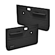12-50N-BLK Front, Driver and Passenger Side Door Trim Panel - Black No Power