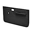 12-50N-BLK Front, Driver and Passenger Side Door Trim Panel - Black No Power