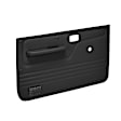12-50N-BLK Front, Driver and Passenger Side Door Trim Panel - Black No Power