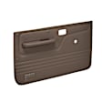 12-50N-DBR Front, Driver and Passenger Side Door Trim Panel - Dark Brown No Power
