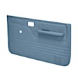 1988 Ford Bronco II - Front, Driver and Passenger Side, Door Trim Panel, No Power Only; Padded Armrest; New Fasteners, Blue