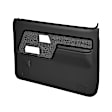 12-55F-BLK Front, Driver and Passenger Side Door Trim Panel - Black Full Power