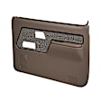 12-55F-DBR Front, Driver and Passenger Side Door Trim Panel - Dark Brown Full Power