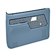 12-55N-LBL Front, Driver and Passenger Side Door Trim Panel - Blue No Power