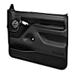 12-92F-BLK Front, Driver and Passenger Side Door Trim Panel - Black