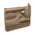 12-92F-LBR Front, Driver and Passenger Side Door Trim Panel - Light Brown 2 Door Full Power