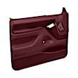12-92F-MR Front, Driver and Passenger Side Door Trim Panel - Maroon 2 Door Full Power