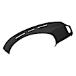 12-974-BLK Black, Molded, ABS Thermoplastic, Dash Cover Overlay 