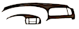 12-974C-GRN Interior Restoration Kit - Dark Green,  Dash Cap, Instrument Panel Cover, Direct Fit, Kit