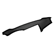 14-910-BLK Black, Molded, ABS Thermoplastic, Dash Cover Overlay 