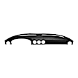 16-350LL-BLK Black, Molded, ABS Thermoplastic, Dash Cover Overlay 