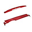 18-207C-RD Red, Molded, ABS Thermoplastic, Dash Cover Overlay 