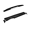 18-207SC-BLK Black, Molded, ABS Thermoplastic, Dash Cover Overlay 