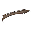 18-216C-DBR Dark Brown, Molded, ABS Thermoplastic, Dash Cover Overlay 
