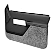 18-27F-DGR Front, Driver and Passenger Side Door Trim Panel - Dark Gray