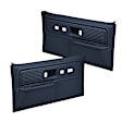 18-34F-DBL Front, Driver and Passenger Side Door Trim Panel - Blue Full Power