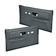 18-34F-SGR Front, Driver and Passenger Side Door Trim Panel - Slate Gray Full Power