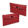 18-34L-RD Front, Driver and Passenger Side Door Trim Panel - Red Power Locks Only