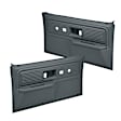 18-34L-SGR Front, Driver and Passenger Side Door Trim Panel - Slate Gray Power Locks Only