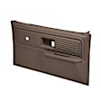 18-34N-DBR Front, Driver and Passenger Side Door Trim Panel - Dark Brown No Power