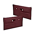 1980 GMC C2500 - Maroon, No Power, Front, Driver and Passenger Side, Door Trim Panel