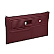 1980 GMC C2500 - Maroon, No Power, Front, Driver and Passenger Side, Door Trim Panel