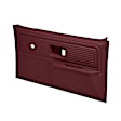1980 GMC C2500 - Maroon, No Power, Front, Driver and Passenger Side, Door Trim Panel