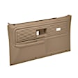 18-34W-LBR Front, Driver and Passenger Side Door Trim Panel - Light Brown Power Windows Only