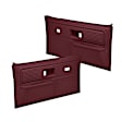 18-34W-MR Front, Driver and Passenger Side Door Trim Panel - Maroon Power Windows Only