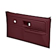18-34W-MR Front, Driver and Passenger Side Door Trim Panel - Maroon Power Windows Only