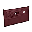18-34W-MR Front, Driver and Passenger Side Door Trim Panel - Maroon Power Windows Only