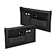 18-35F-BLK Front, Driver and Passenger Side Door Trim Panel - Black