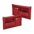 18-35L-RD Front, Driver and Passenger Side Door Trim Panel - Red Power Locks Only