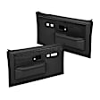 18-35S-BLK Front, Driver and Passenger Side Door Trim Panel - Black Slide Locks