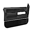 18-36F-BLK Front, Driver and Passenger Side Door Trim Panel - Black