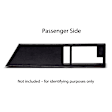 18-36F-BLK Front, Driver and Passenger Side Door Trim Panel - Black