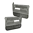 18-36F-MGR Front, Driver and Passenger Side Door Trim Panel - Medium Gray Full Power