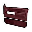 18-36F-MR Door Trim Panel - Full Power, Maroon, ABS Plastic, Direct Fit, Set of 2