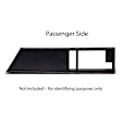 18-36F-MR Door Trim Panel - Full Power, Maroon, ABS Plastic, Direct Fit, Set of 2