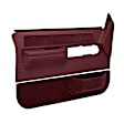 18-36F-MR Door Trim Panel - Full Power, Maroon, ABS Plastic, Direct Fit, Set of 2